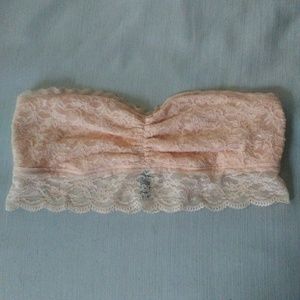 Peach aerie lace bandeau